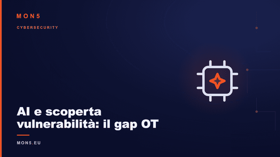 Illustrazione astratta: intelligenza artificiale e scoperta di vulnerabilità nei sistemi OT