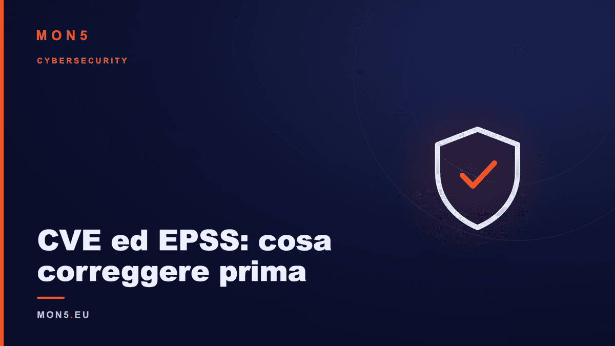Dashboard di vulnerability management con score CVE e EPSS su schermata di sistema OT industriale
