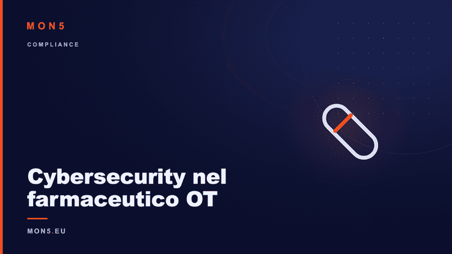 Linea di produzione farmaceutica con sistemi di controllo OT e validazione GMP